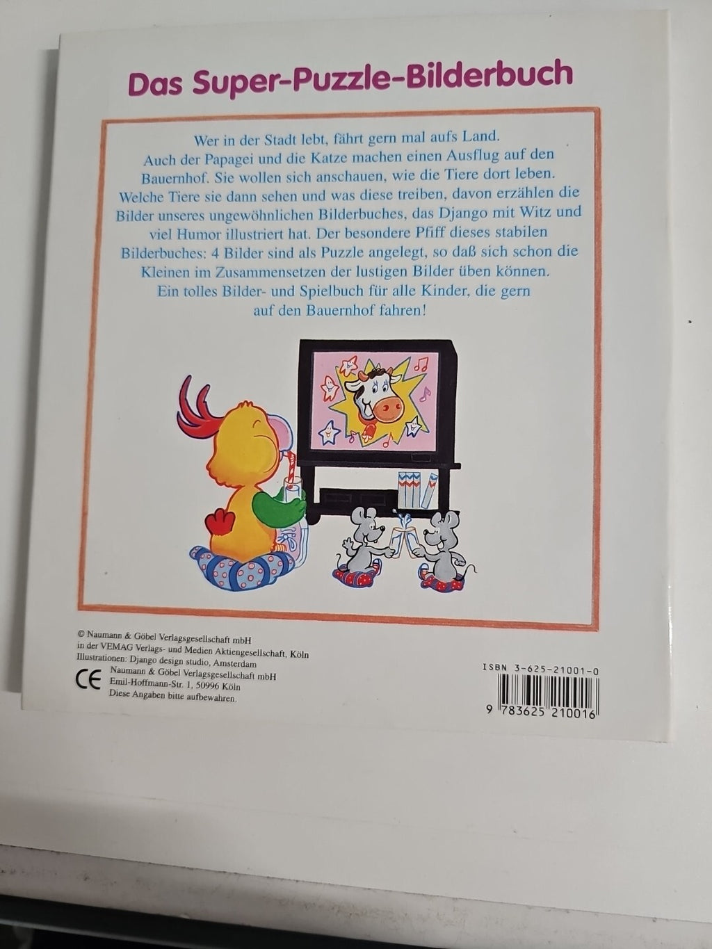 EB1053 Papagei und Katze auf dem Bauernhof. Ein Lese- und Puzzlebuch.4