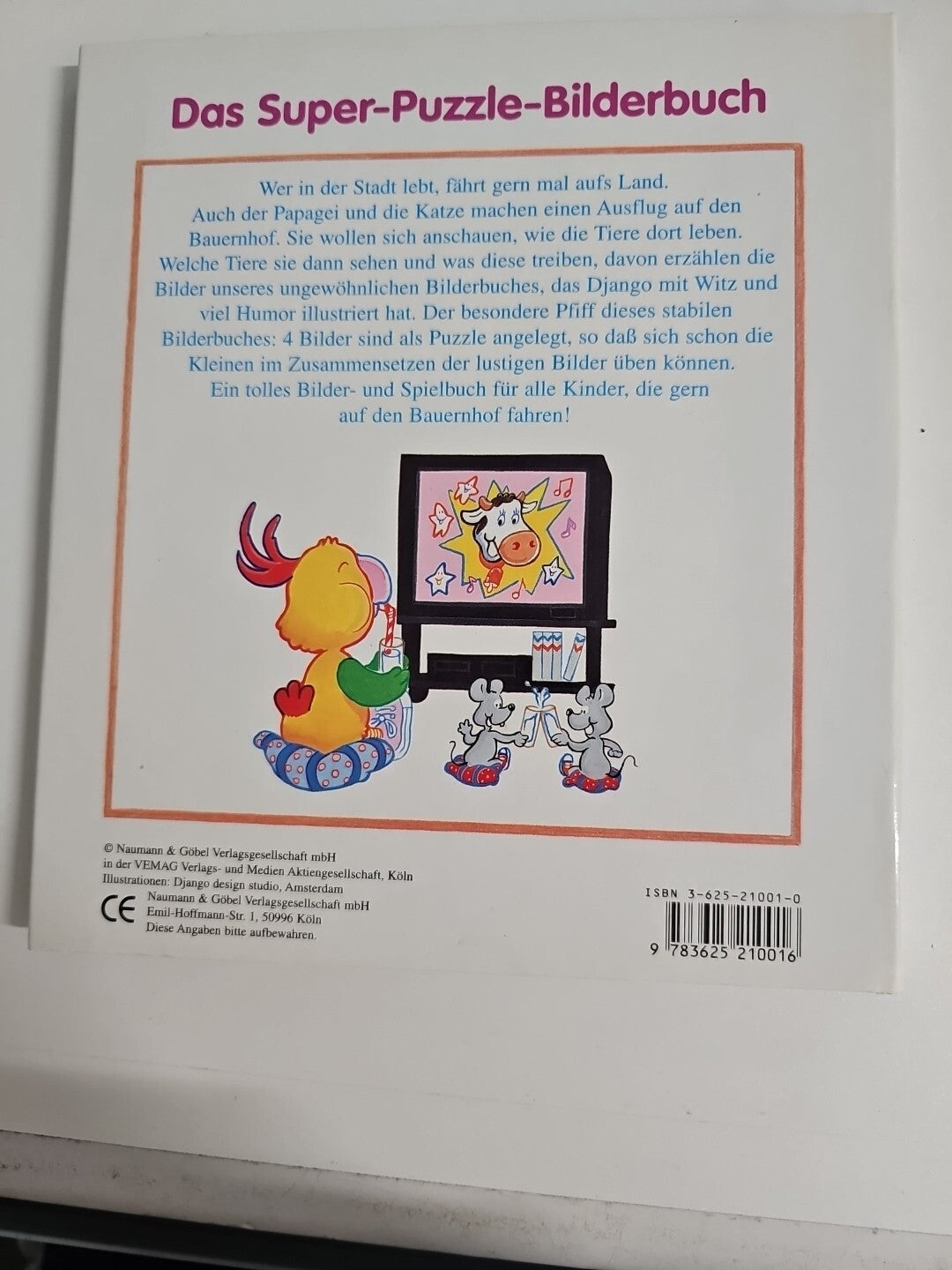 EB1053 Papagei und Katze auf dem Bauernhof. Ein Lese- und Puzzlebuch.4