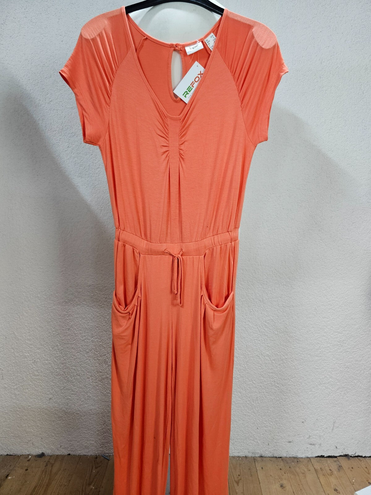 EK2585 Damen Jumpsuit von bpc, pastellorange, Gr. 32/340