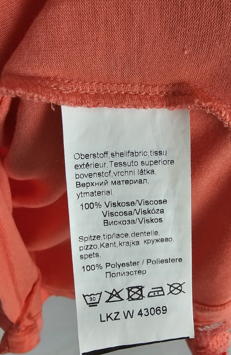 EK8347 Damen Bluse von Alessa W. , Lachsfarbend, Gr. 403