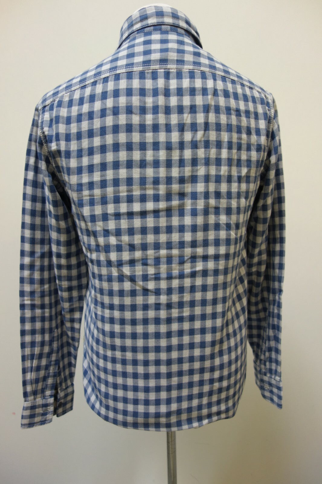 EK0972 Herren Langarm Hemd von Gap, blau/weiß  kariert, Gr. M4