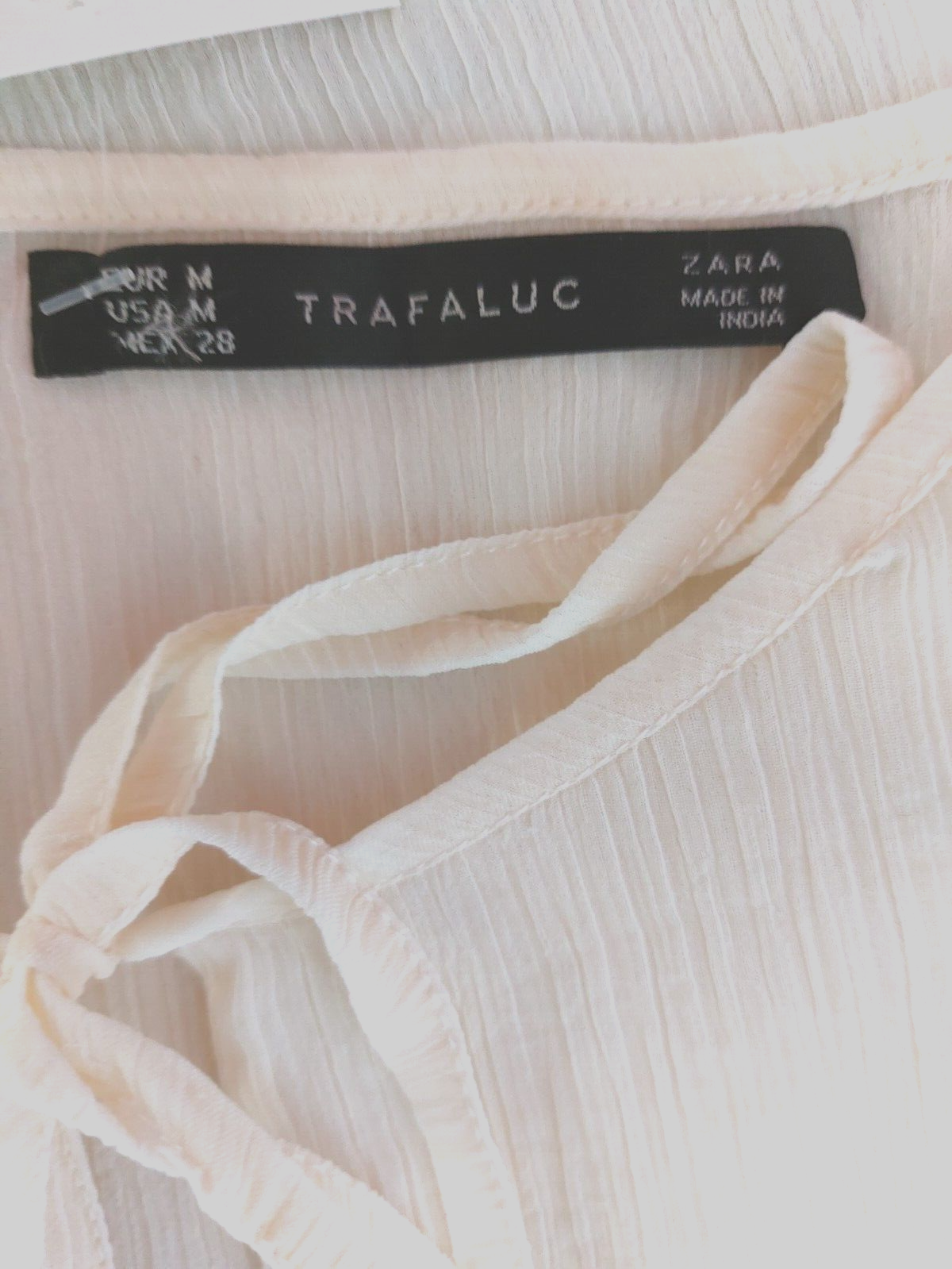 EK3086 Damen Bluse von Zara Trafaluc, champagner, Gr. M4