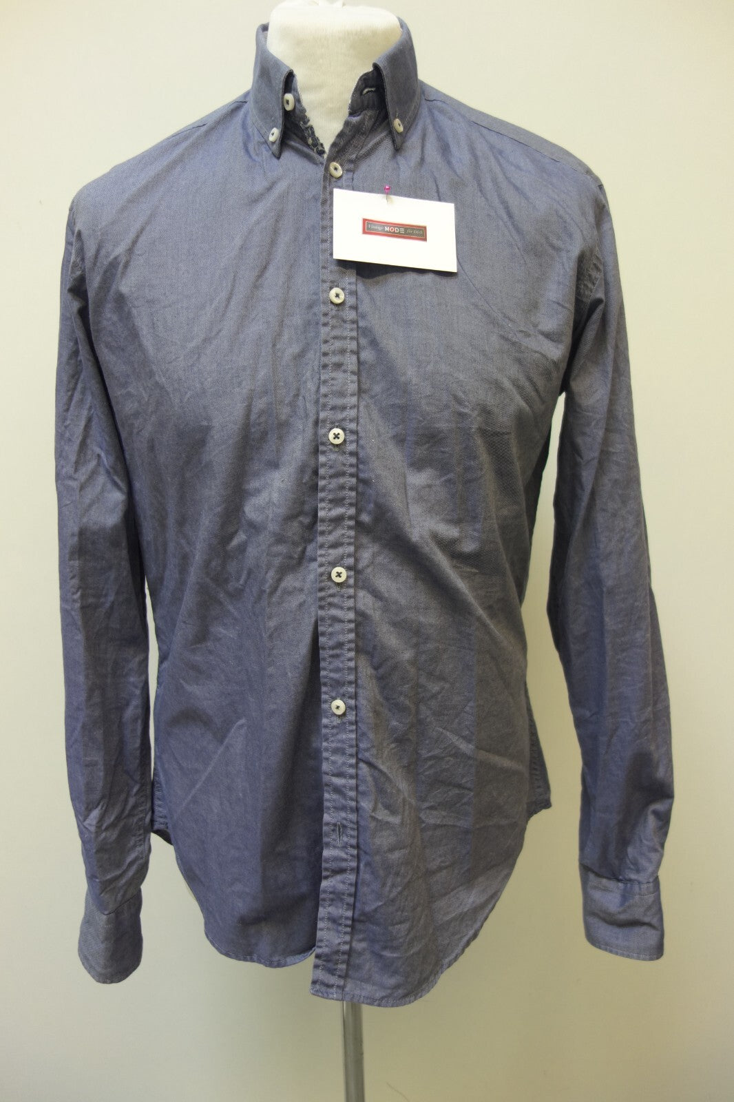 EK3504 Herren Bluse von Zara Man, blau, Gr. M0