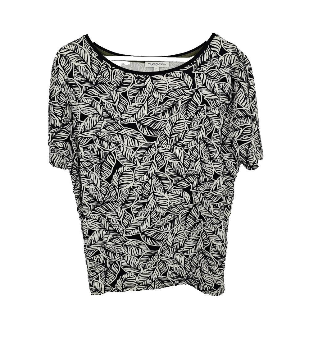 EK8382 Damen T-Shirt von Tramontana, Schwarz/Weiß,  Gr. XS0