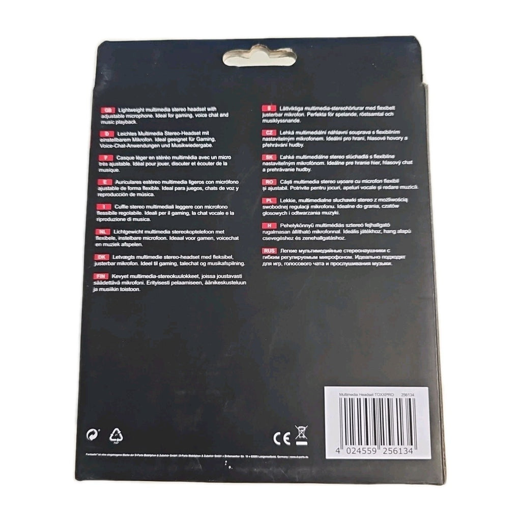 EB3799 Multimedia Stereo-Headset, ToXx Pro1