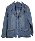 EK6166 Damen Jeansjacke, Blau, Gr. Ca. XXL0
