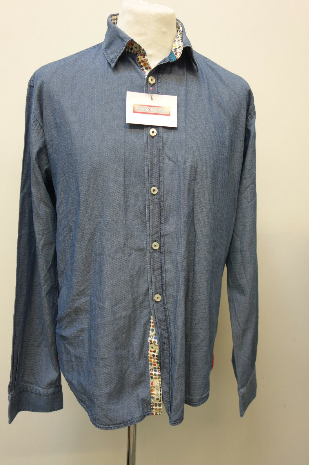 EK0678 Herren Hemd von Lucky Luca, blau, XL0