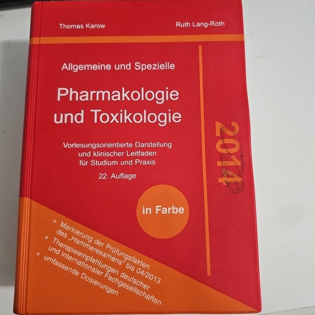 EB1946 Allgemeine und Spezielle Pharmakologie und Toxikologie 20140