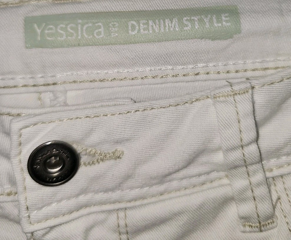 EK9859 Damen 3/4 Jeans von Jessica C&A, weiß, Gr.421