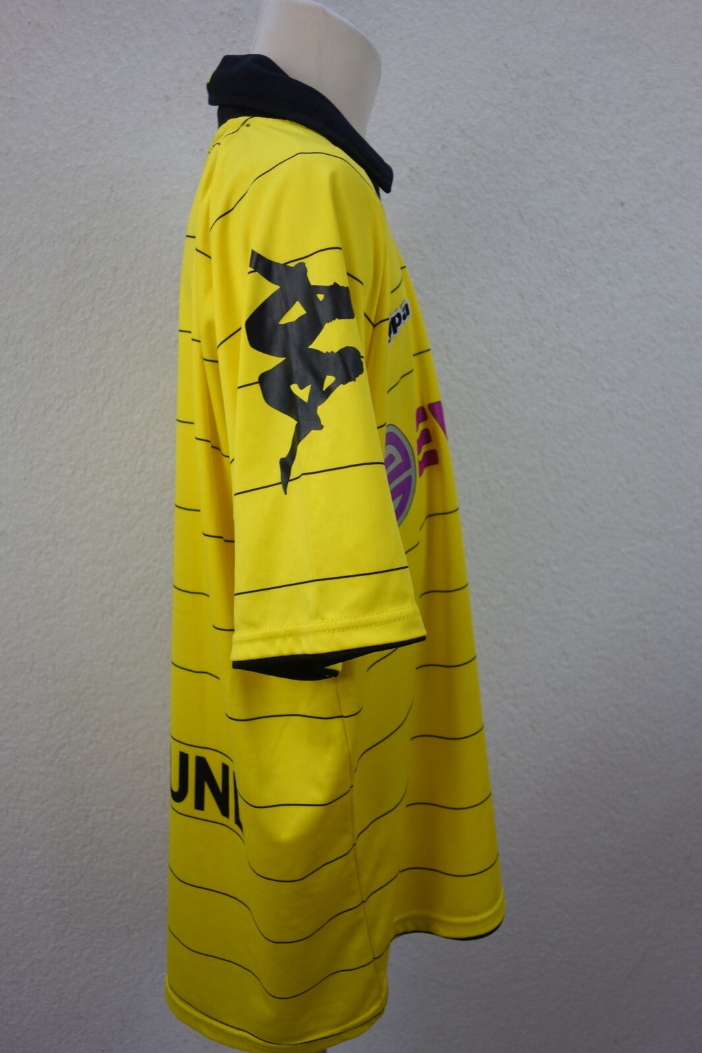 EK4027 Kinder Sport T-Shirt von Kappa mit BVB Print, gelb/schwarz, Gr. 1762