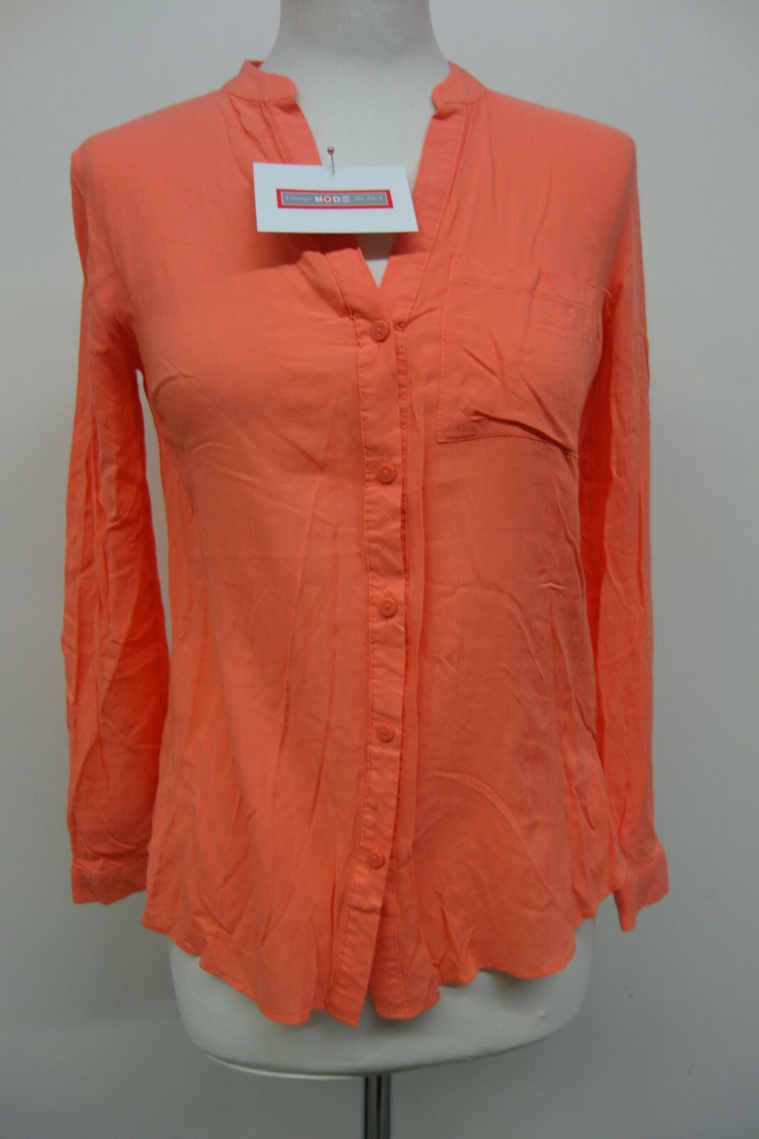 EK1581 Damen Bluse von Atmosphere, lachsfarben, Gr. 340