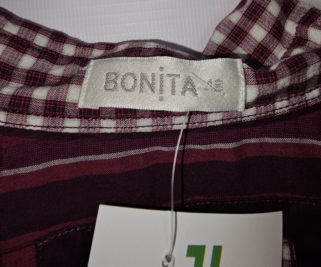 EK7448 Damen Bluse von Bonita, Lila, Gr.481