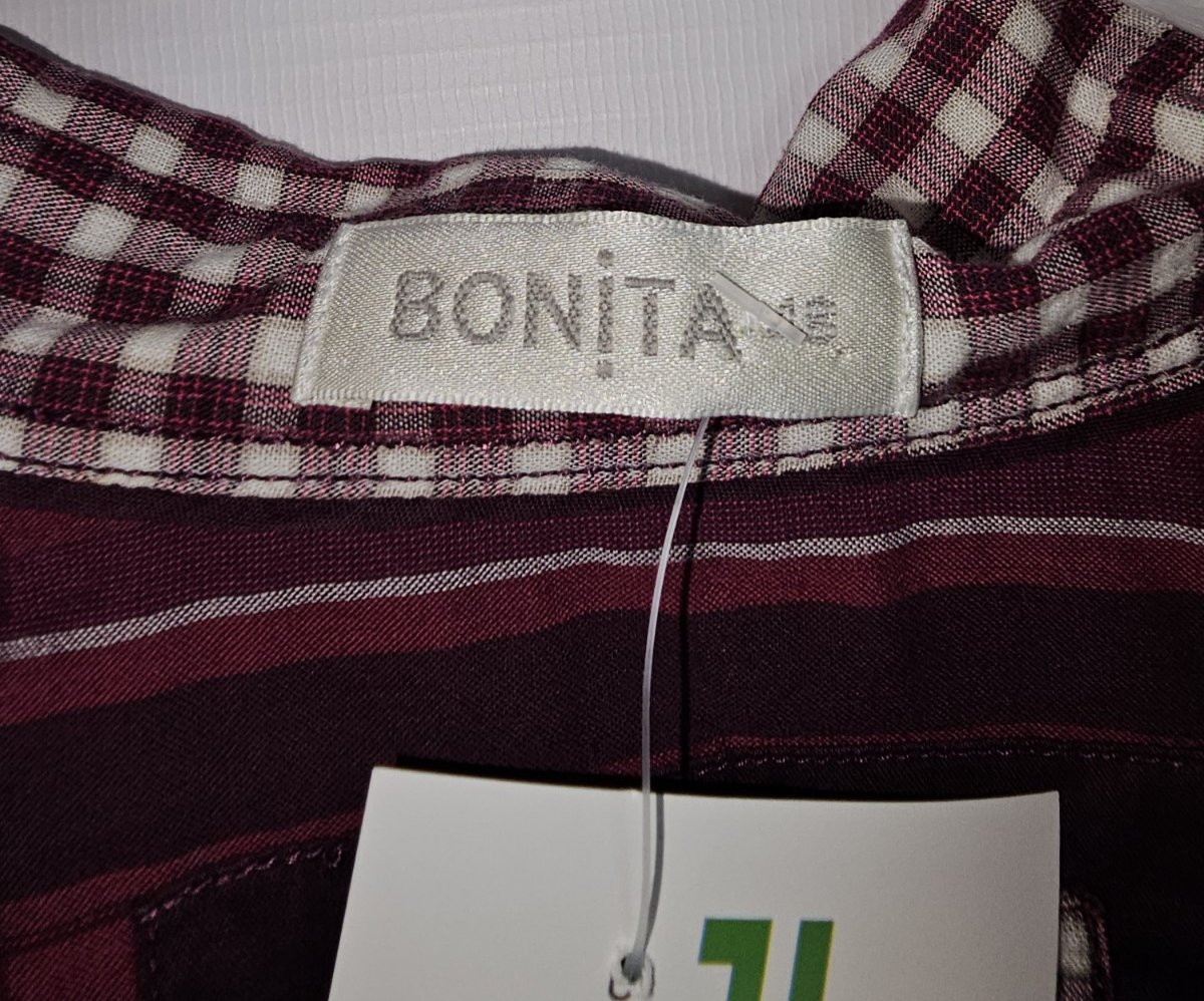 EK7448 Damen Bluse von Bonita, Lila, Gr.481