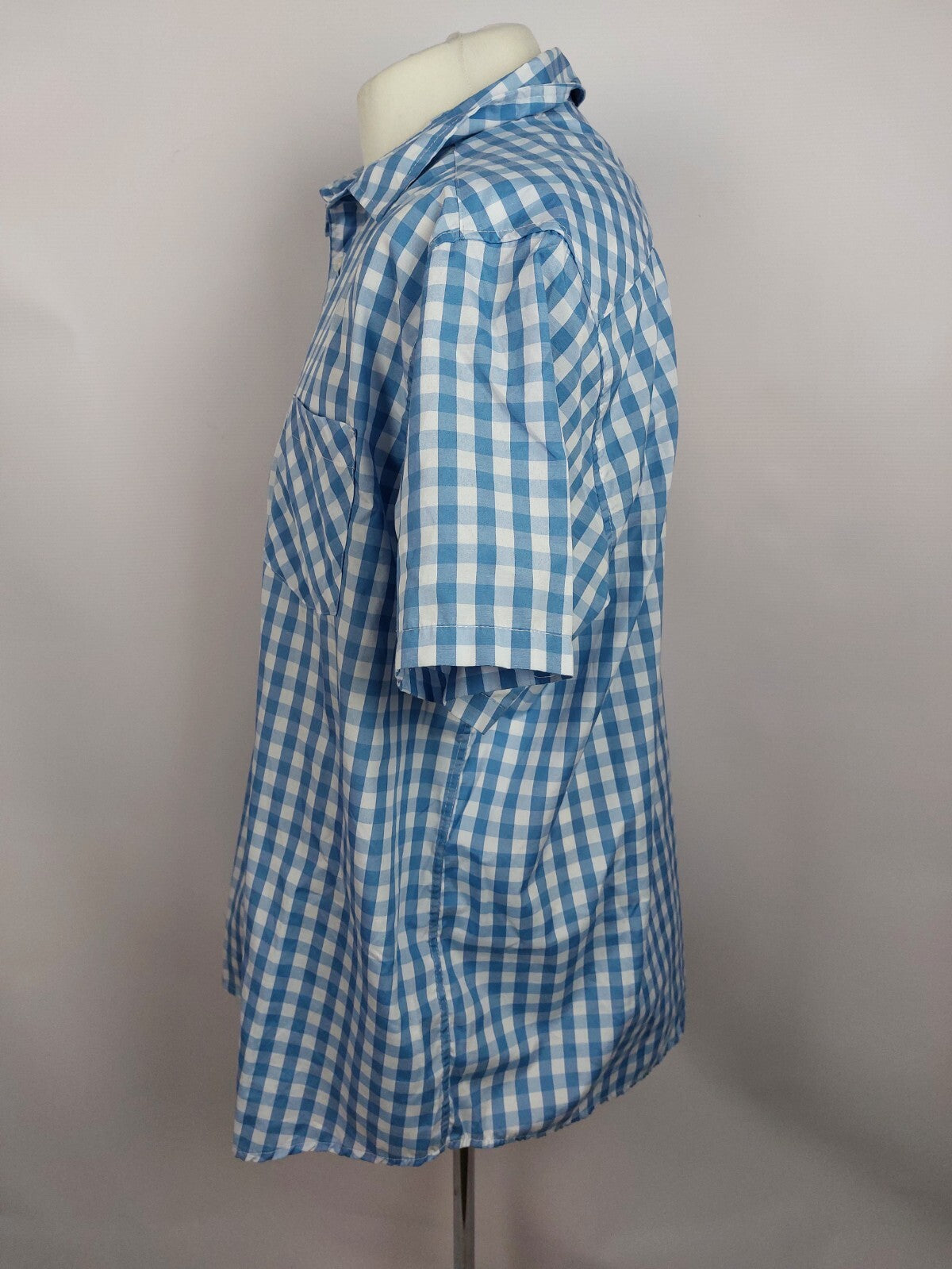 EK4349 Herren Hemd von Identic, blau/weiß kariert,Gr. 2XL4