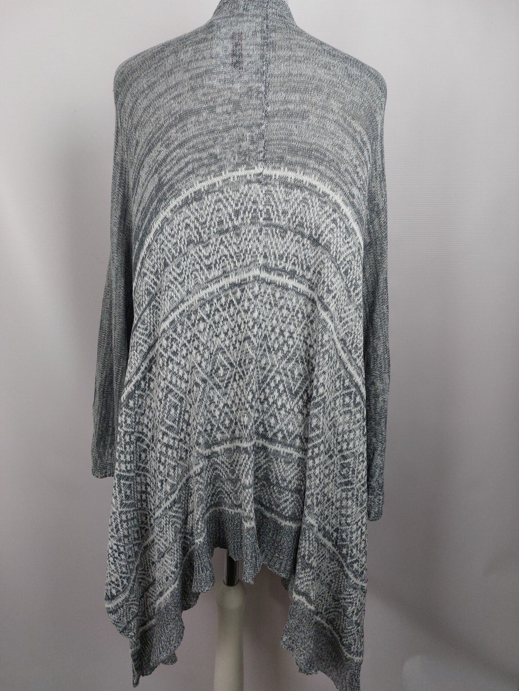 EK2243 Damen Strickjacke von Abercrombie&Fitch, grau/weiß, Gr. XS/S3