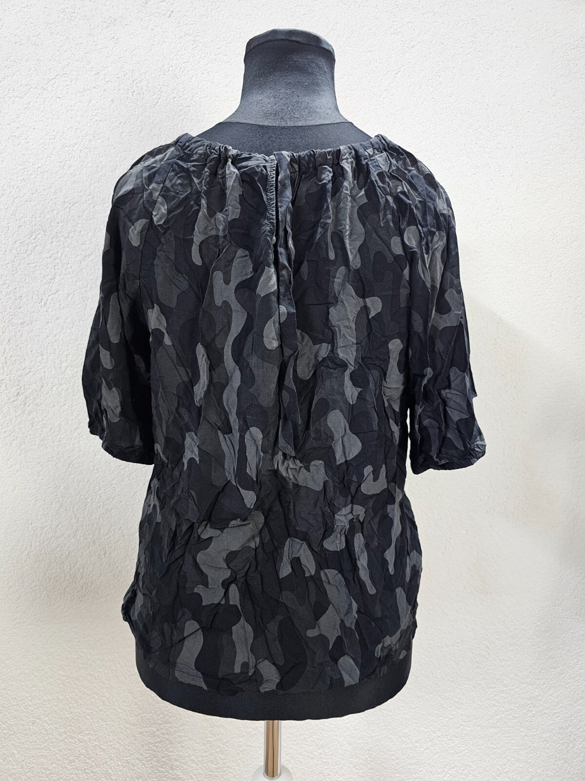 EK6186 Damen Bluse von Street One, schwarz/grau, Gr. 423