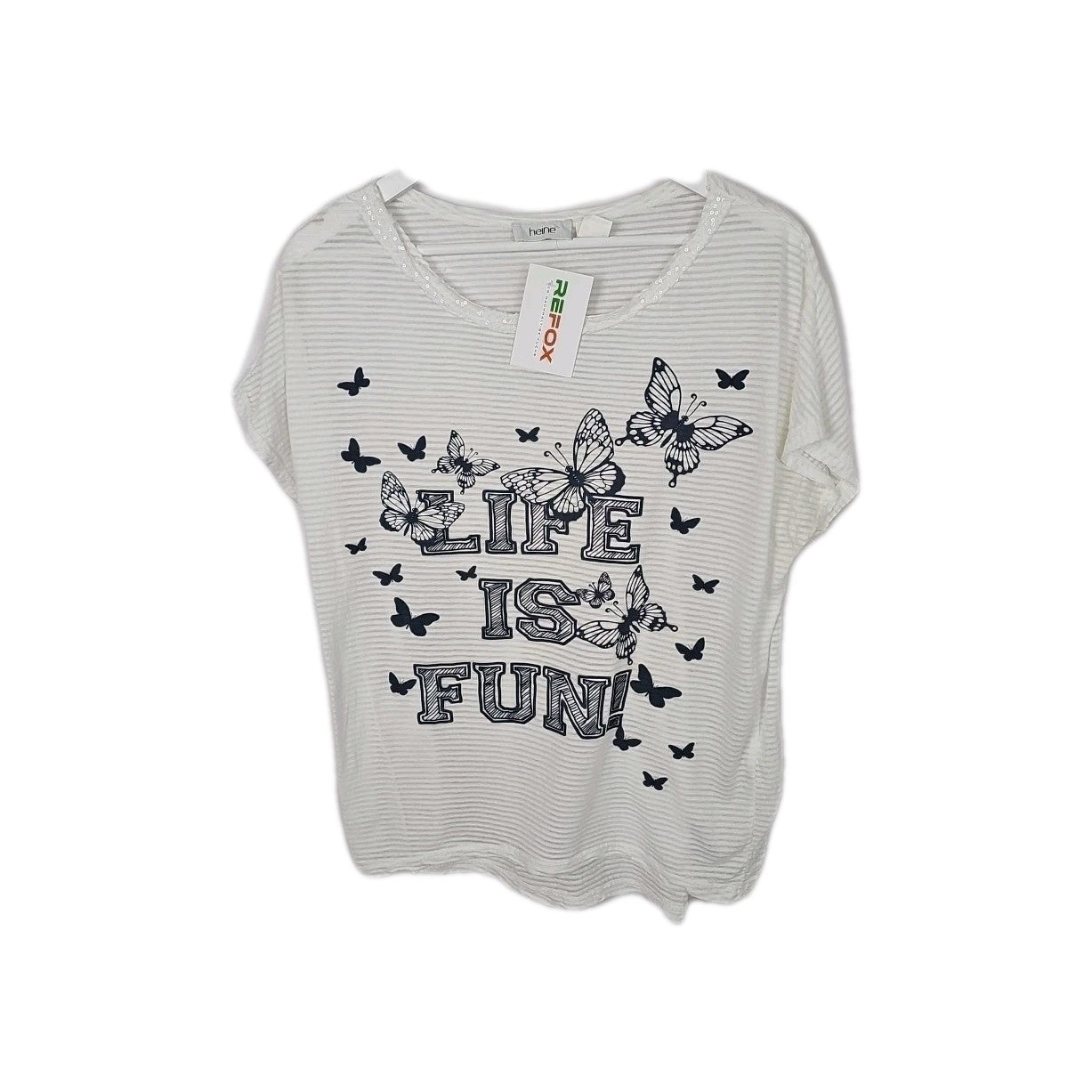 EK614 Damen T-Shirt Heine Gr.38 Weiß0