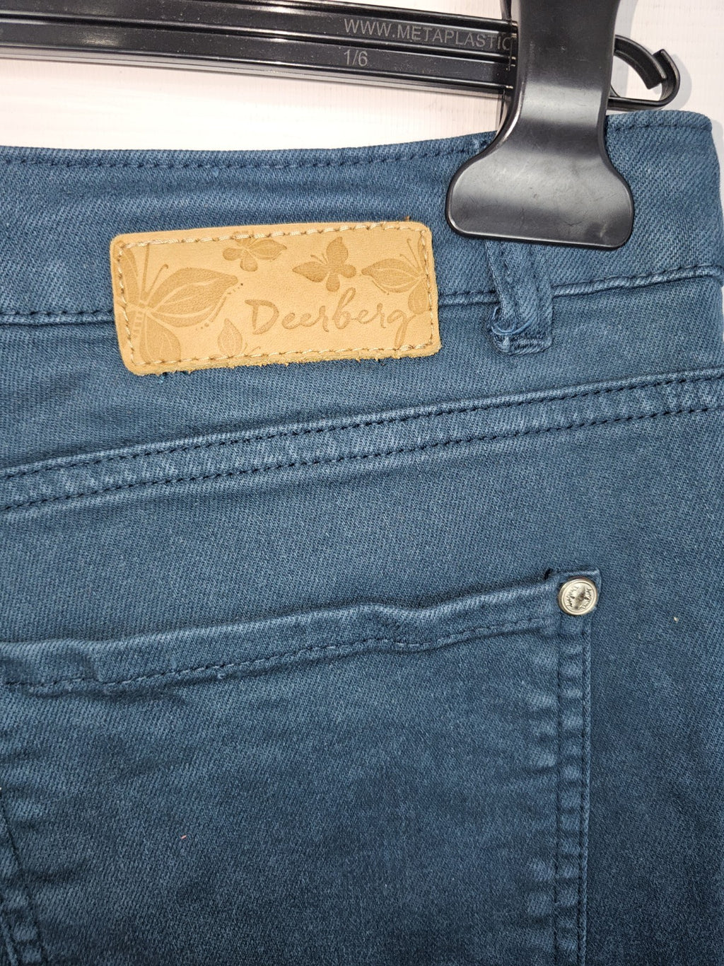 EK9743 Damen Jeans von Deeberg, Türkis, Gr. 404