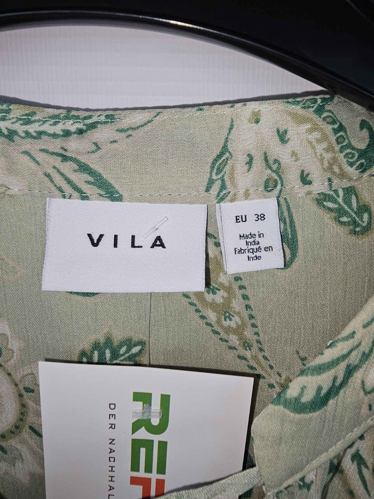 EK6928 Damen Bluse von Vila, Grün, Gr. 382