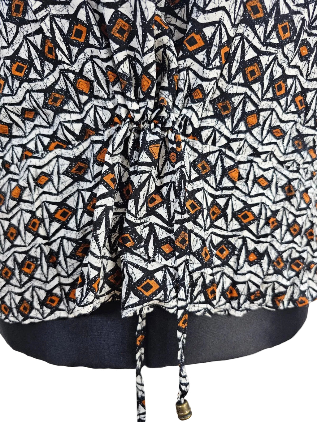 EK2859 Damen Bluse von Yessica, weiß-schwarz-braun, Gr.M1