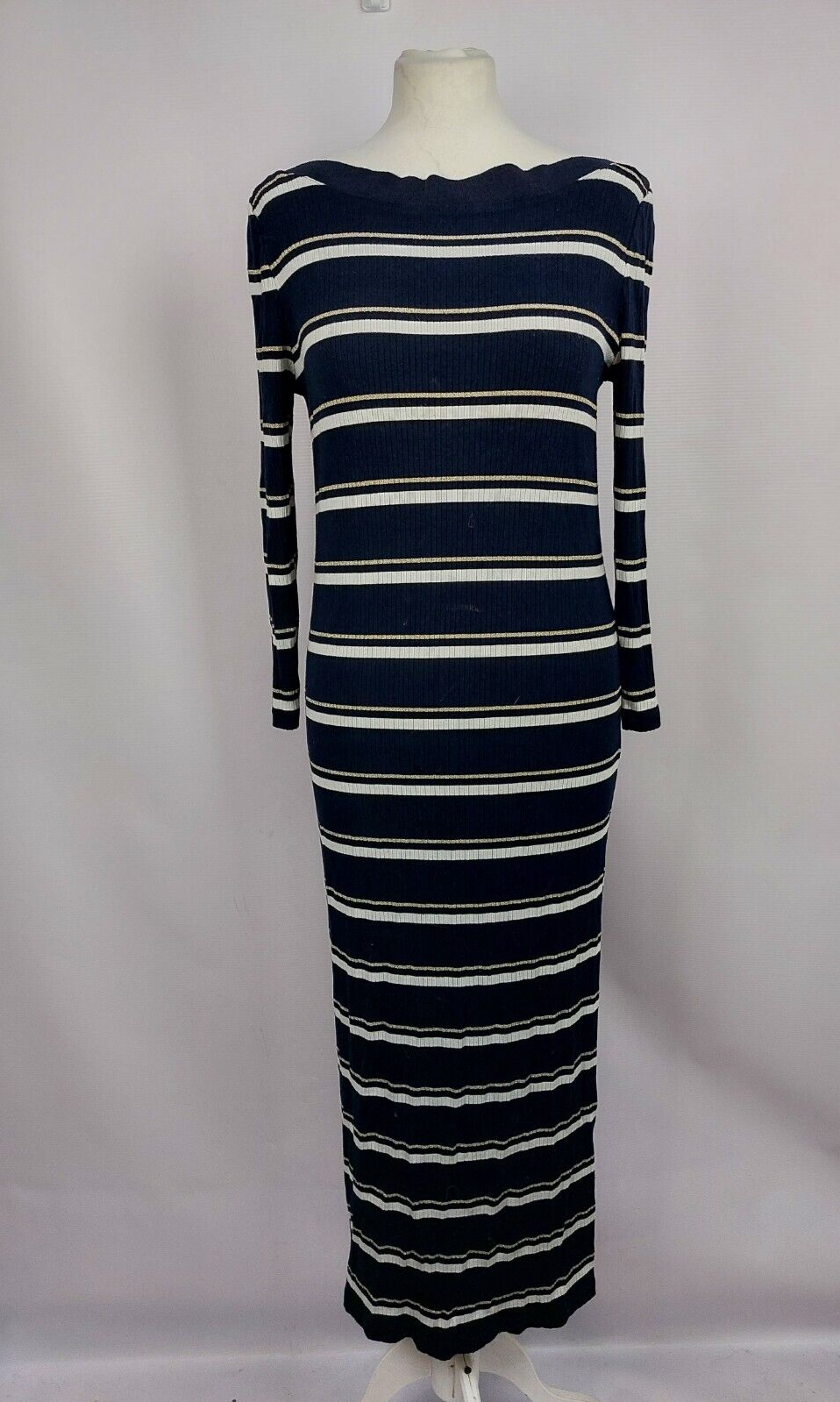 EK3560 Damen Kleid von Massimo Dutti, blau-weiß, Gr.M ( nach Größentabelle)0