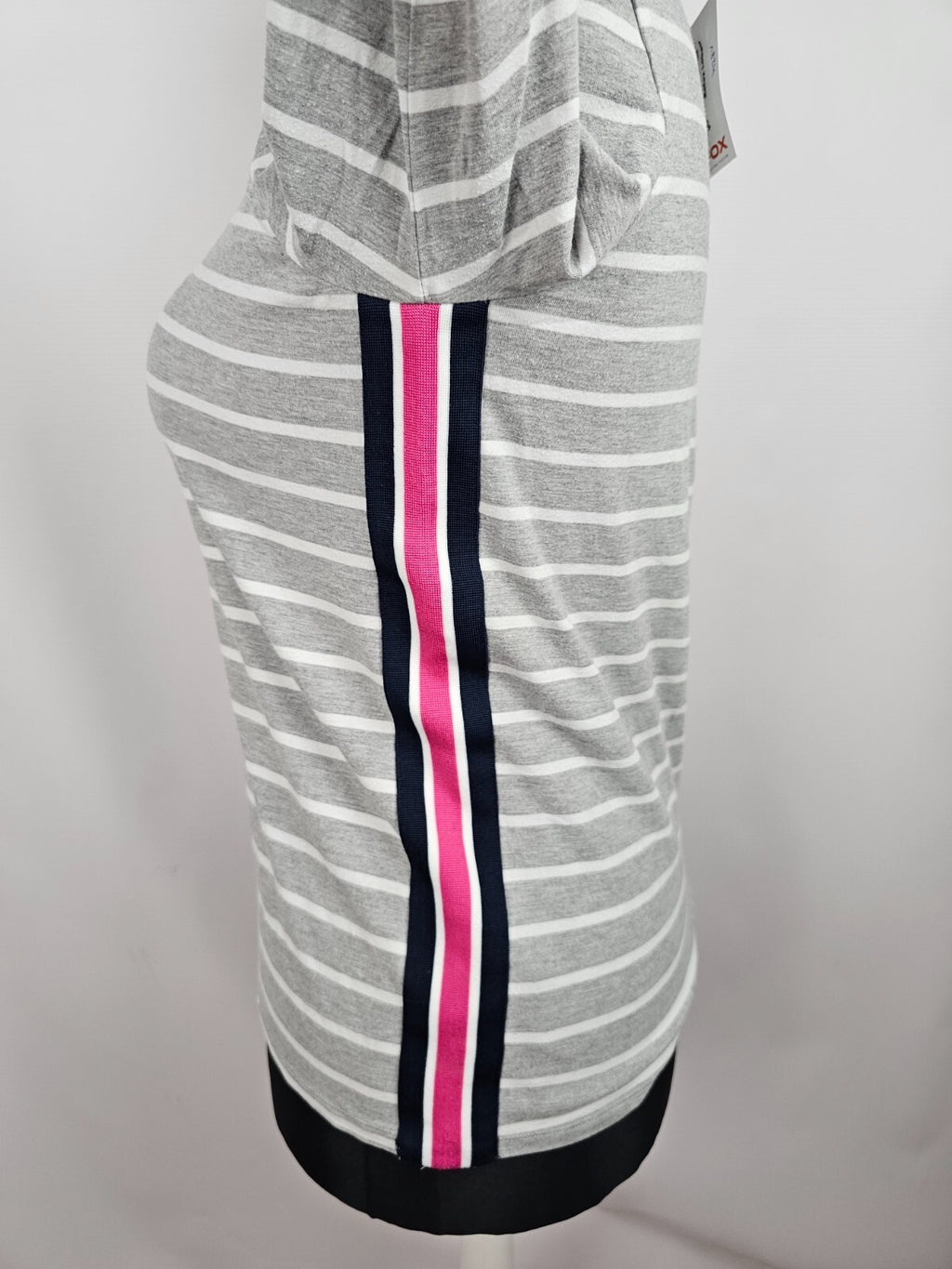 EK1824 Damen Shirt von edc, grau, weiß gestreift, Gr. L2