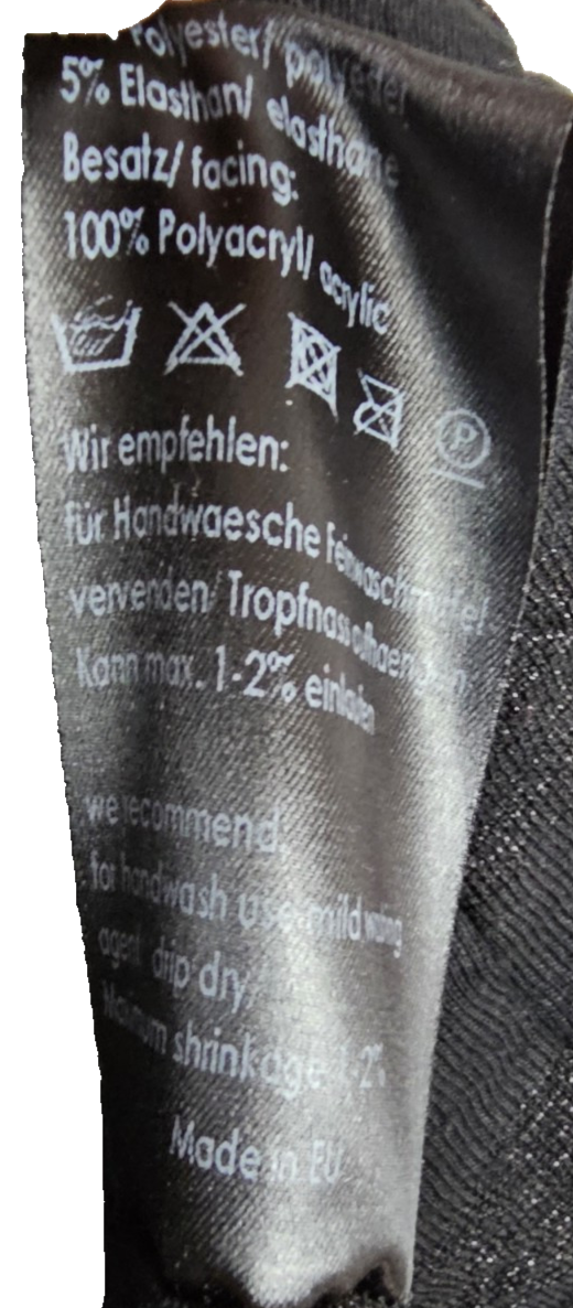 EK7206 Damen Kleid von Beate Heymann Streetcouture, Schwarz, Gr.386