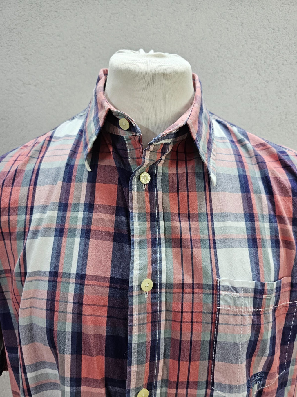 EK5806 Herren Hemd von Globe Trotter, blau/rosa kariert, Gr. XL1