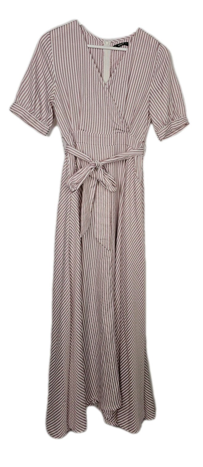 EK9378 Damen Kleid von Shein, Weiß/Rosa, Gr. M0