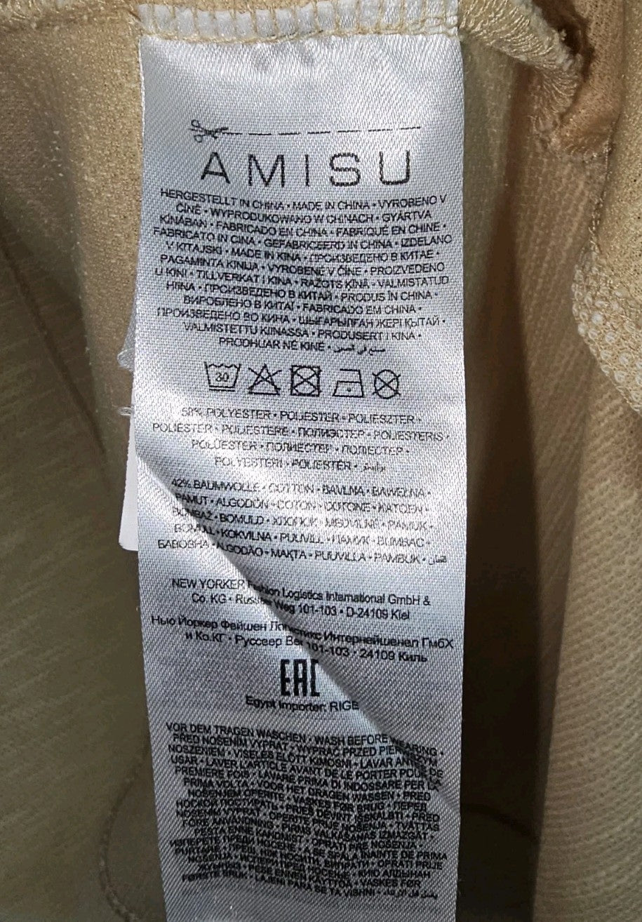 EK11218 Damen Strickjacke von Amisu, gelb, Gr.402