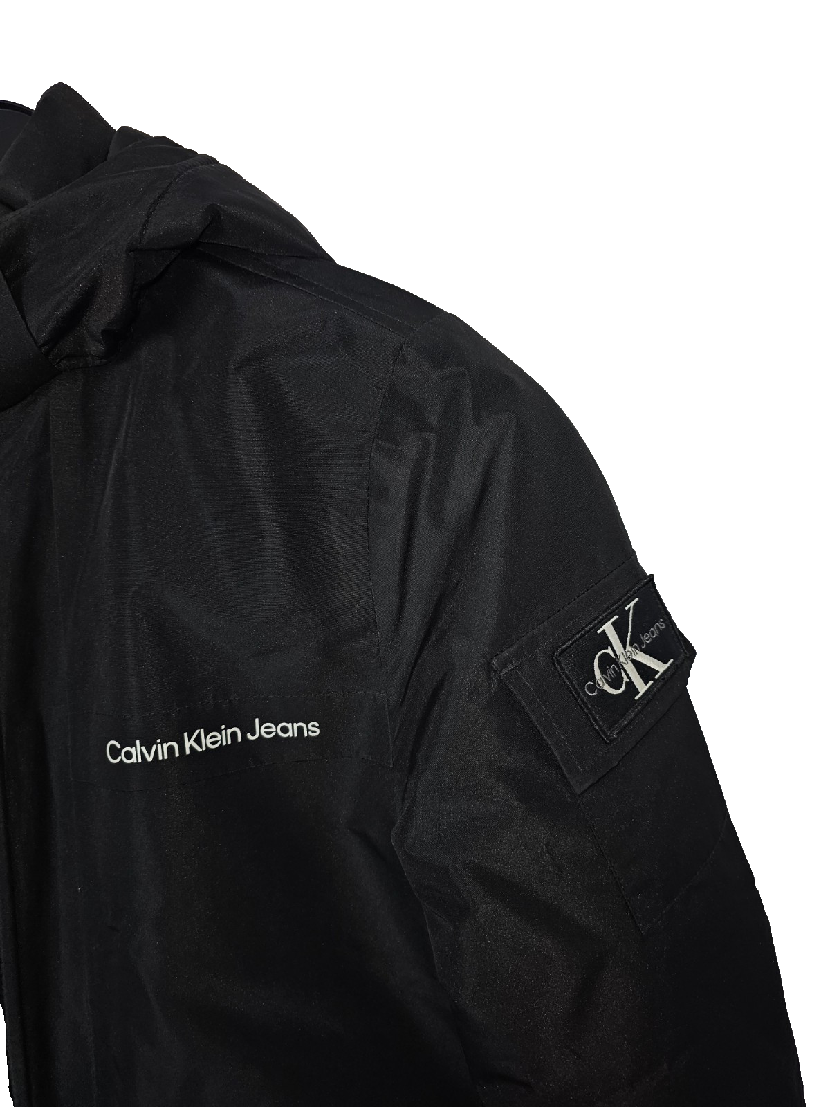 EK7154 Jungen  Jacke von Calvin Klein Jeans, Schwarz, Gr.142