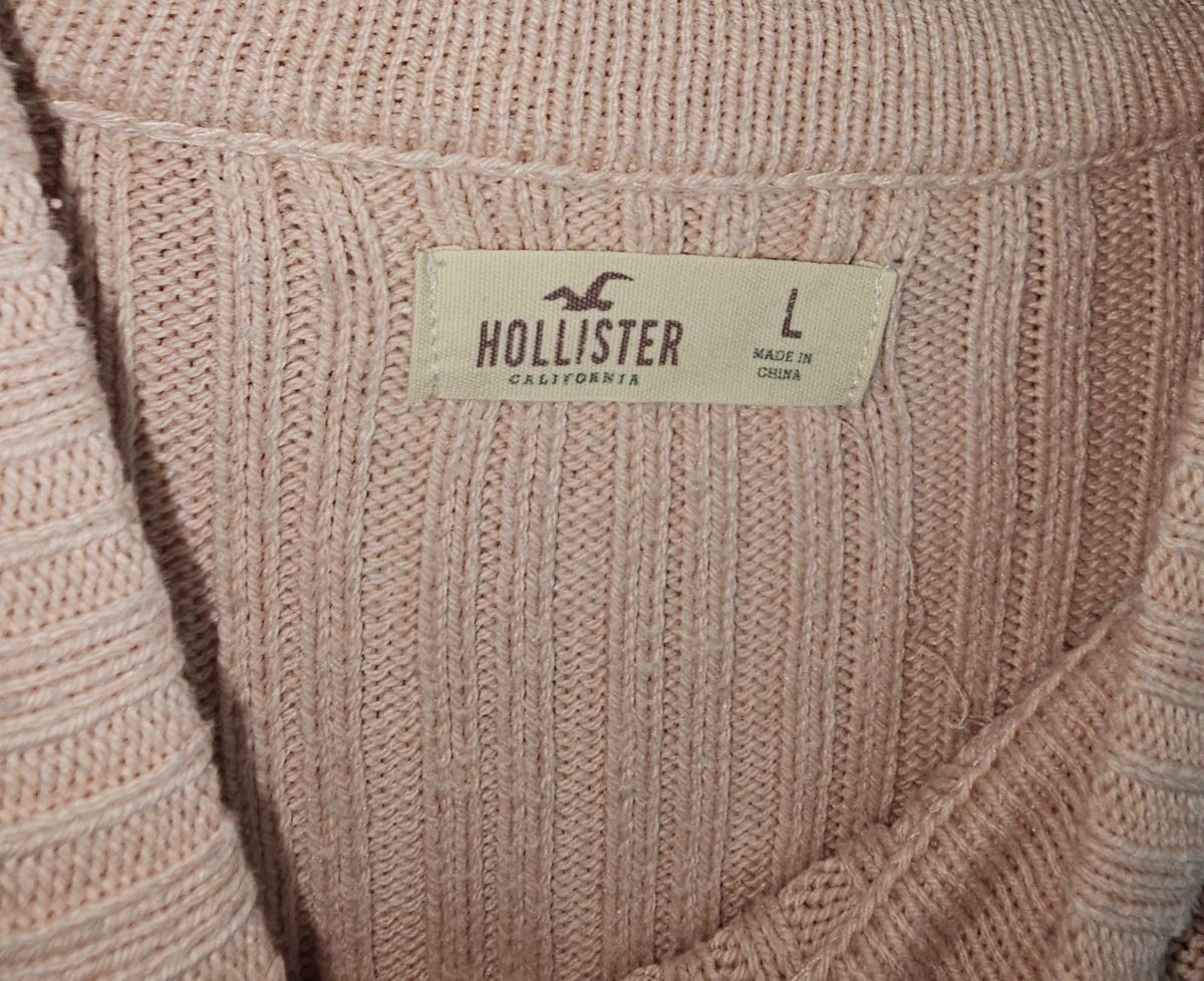 EK7973 Damen Pullover von Hollister, rosa/orange, Gr.L3