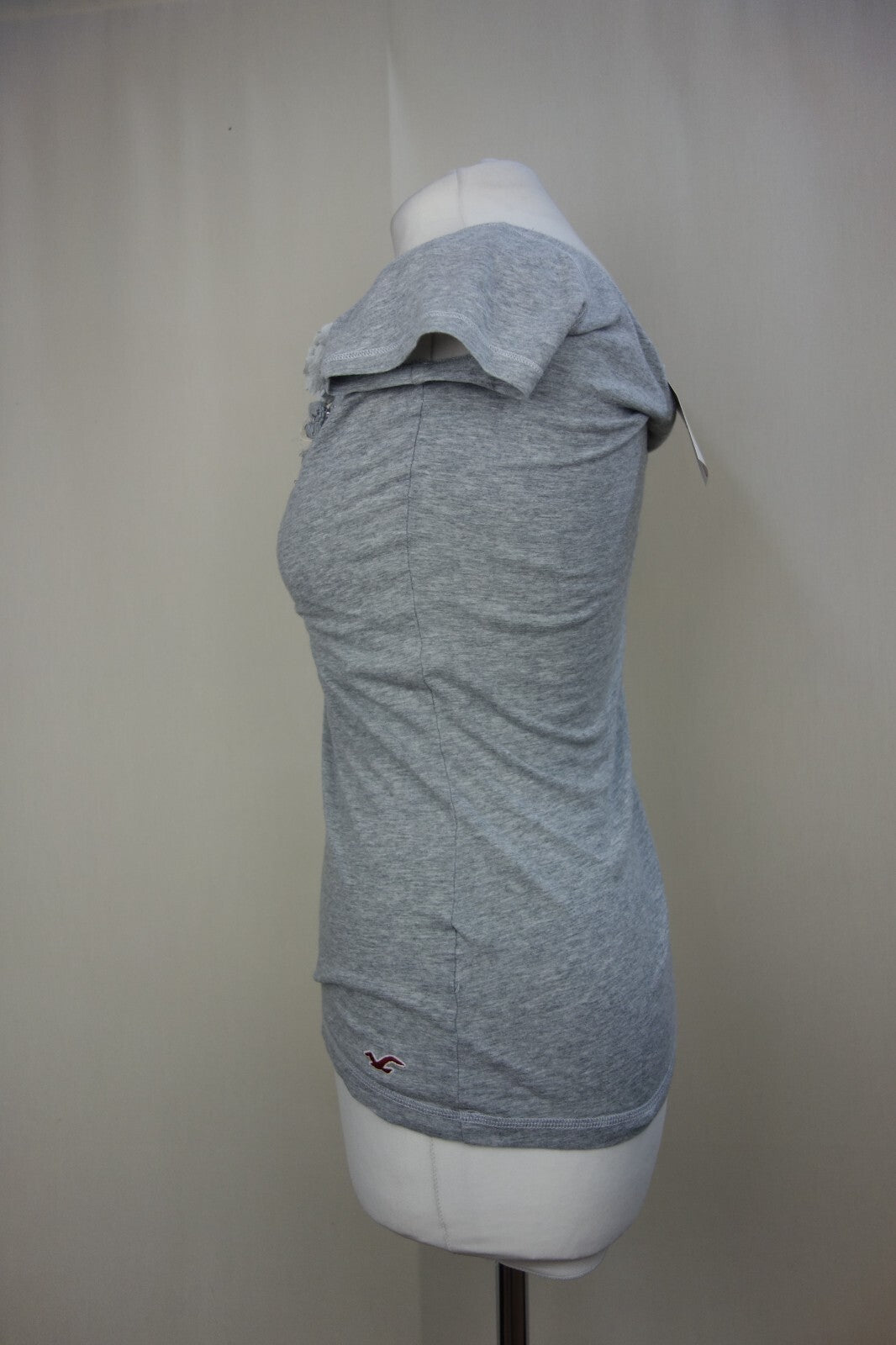 EK3947 Damen T-Shirt von Hollister, grau, Gr.XS4