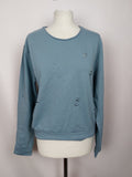 EK2257 Damen Pullover von Zauberstern, taubenblau, Gr. L0