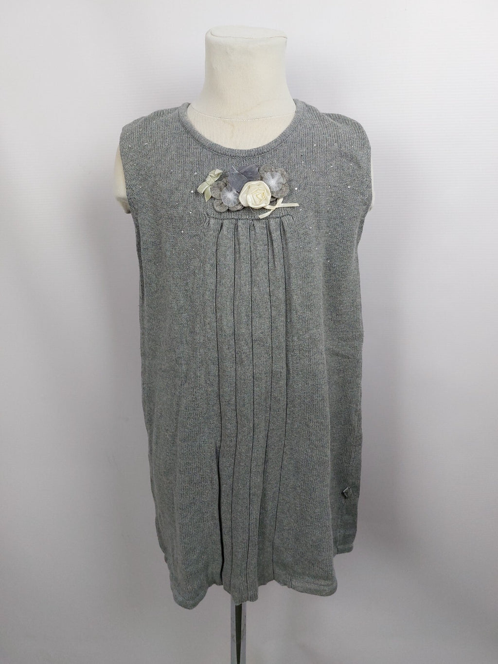 EK4522 Mädchen Strickkleid von Red Sound, grau, Gr.1280