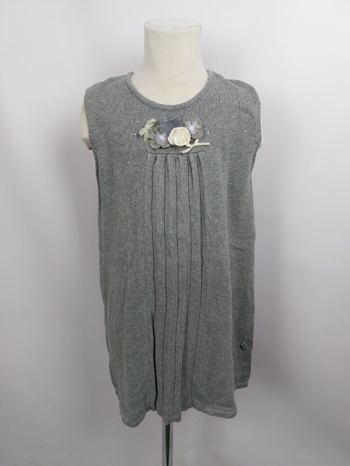 EK4522 Mädchen Strickkleid von Red Sound, grau, Gr.1280