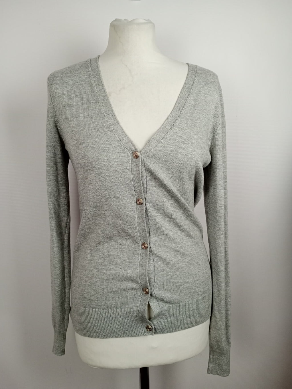 EK5259 Damen Strickjacke von H&M, grau, Gr. 401