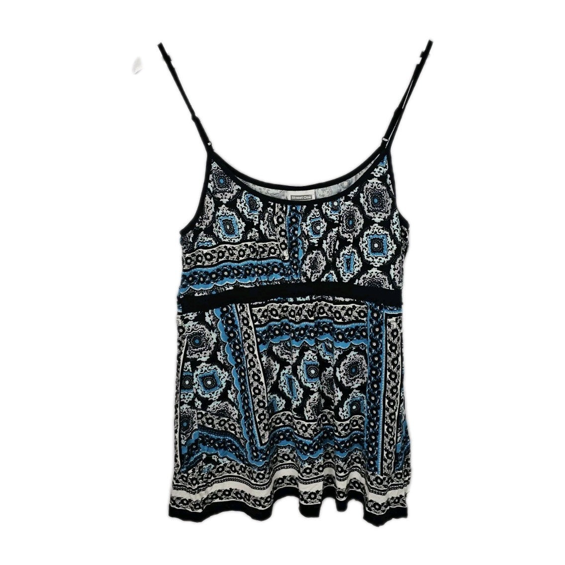 EK8982 Damen Trägershirt von Street One, blau-schwarz, Gr.42 0