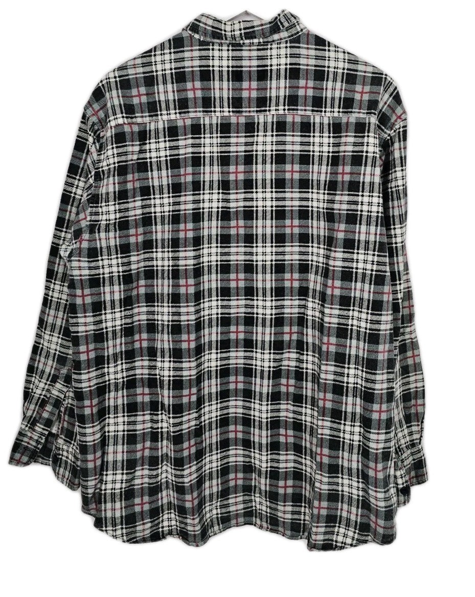 EK9509 Herren Hemd von Country Club, Schwarz/Weiß, Gr. 45/464