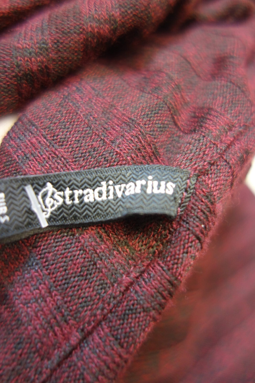 EK3546 Damen Kleid von Stradivarius, dunkelrot, Gr. S5