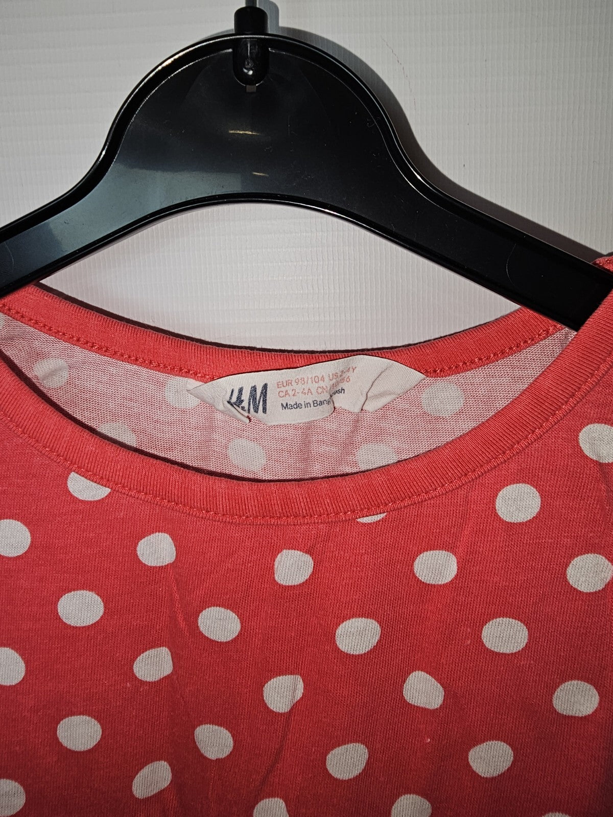 EK0452 Mädchen Kleid von H&M, Rosa, Gr.98/1041