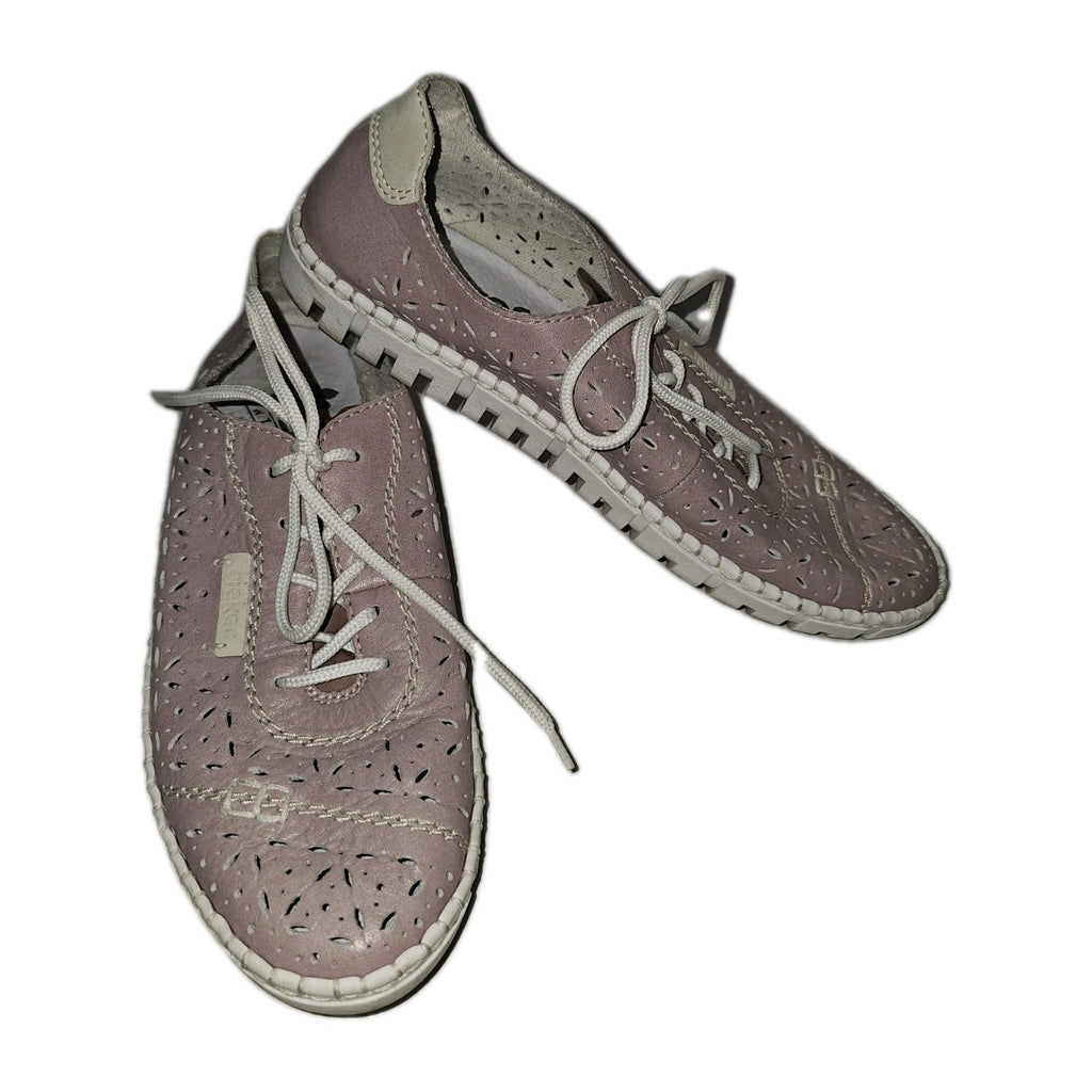 ES833 Damen Halbschuh von Rieker, lila, Gr.400