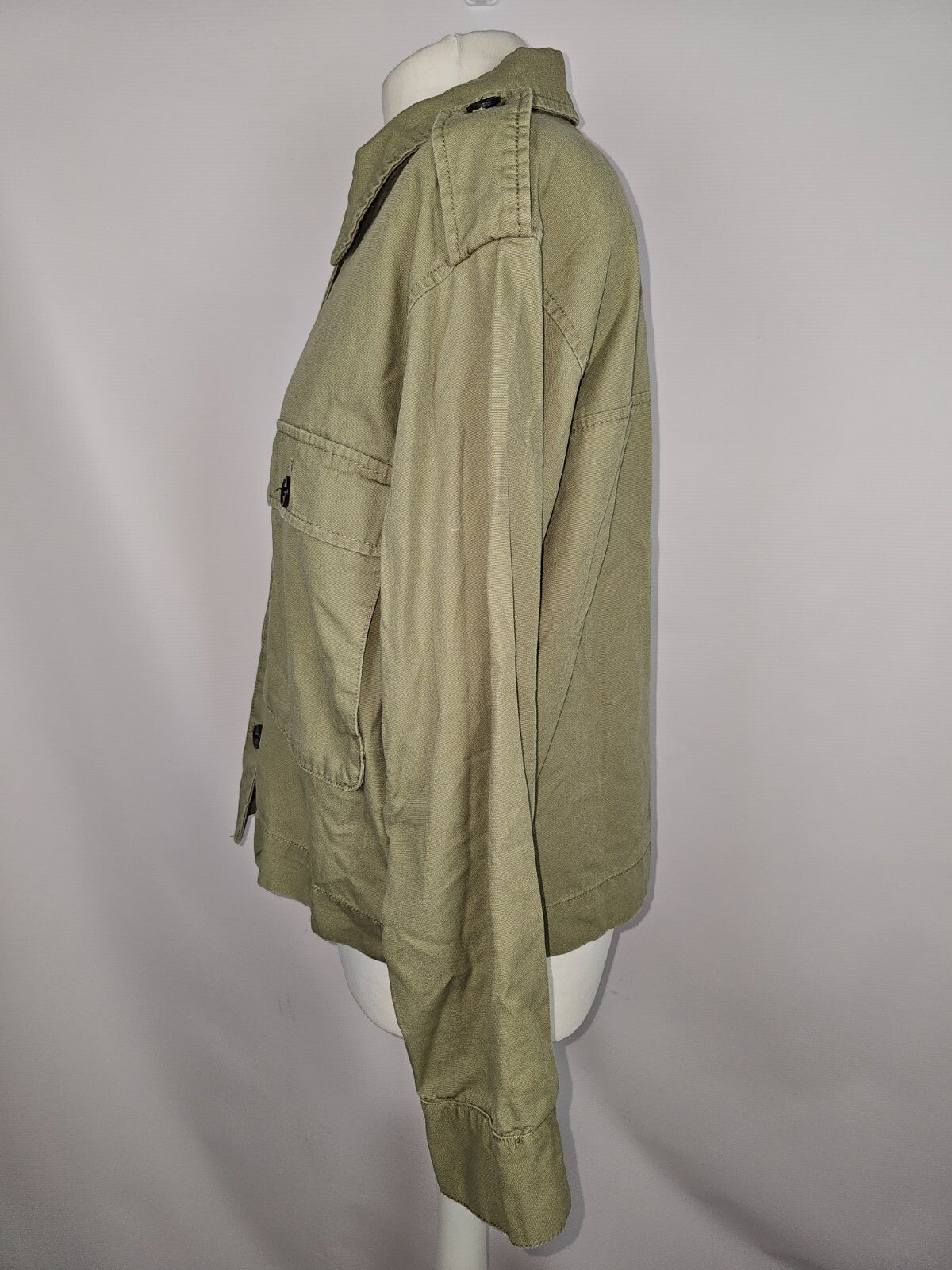 EK6538 Damen Hemd von H&M, grün, Gr.S1