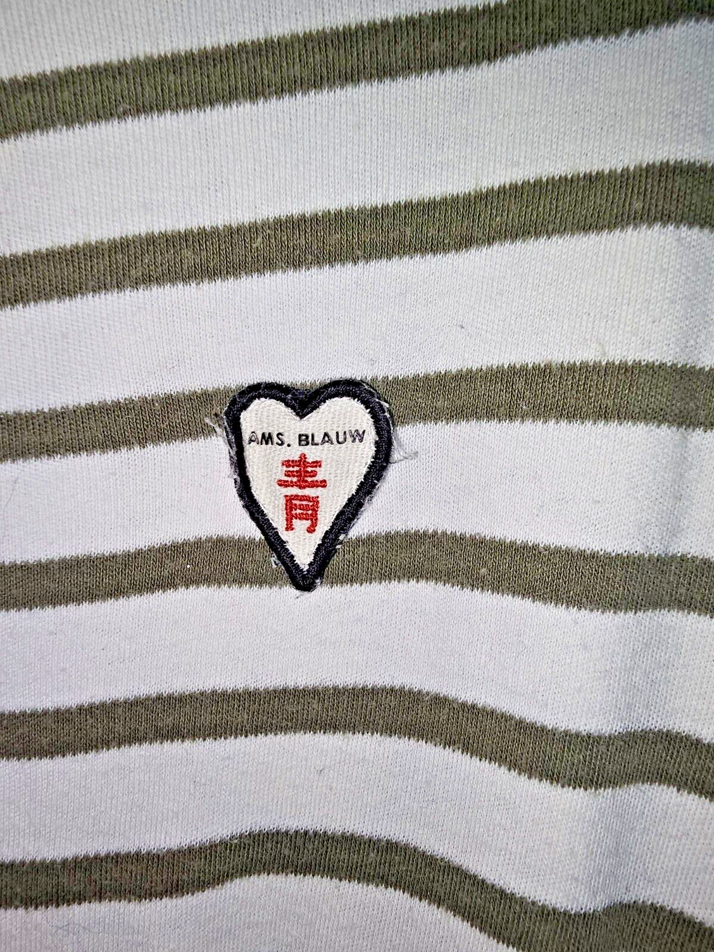 EK4933 Damen Langarmshirt von Scotch& Soda, grün-weiß, Gr.S1