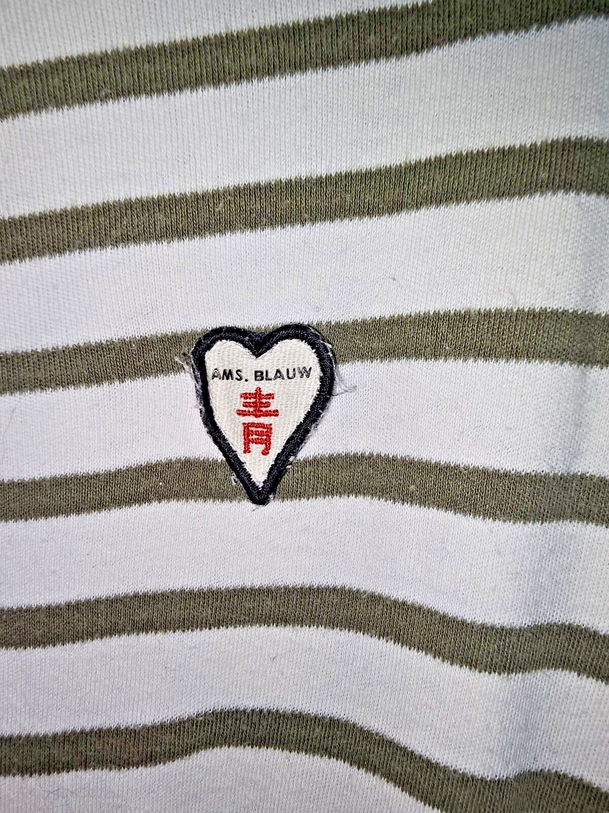 EK4933 Damen Langarmshirt von Scotch& Soda, grün-weiß, Gr.S1
