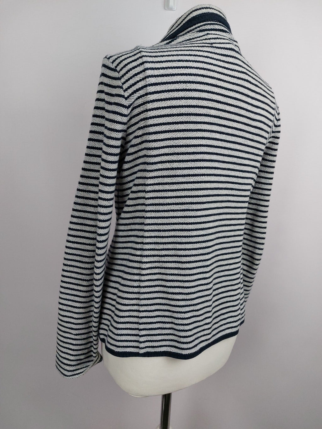 EK4494 Damen Blazer von Lands`end, blau-weiß, Gr.S4