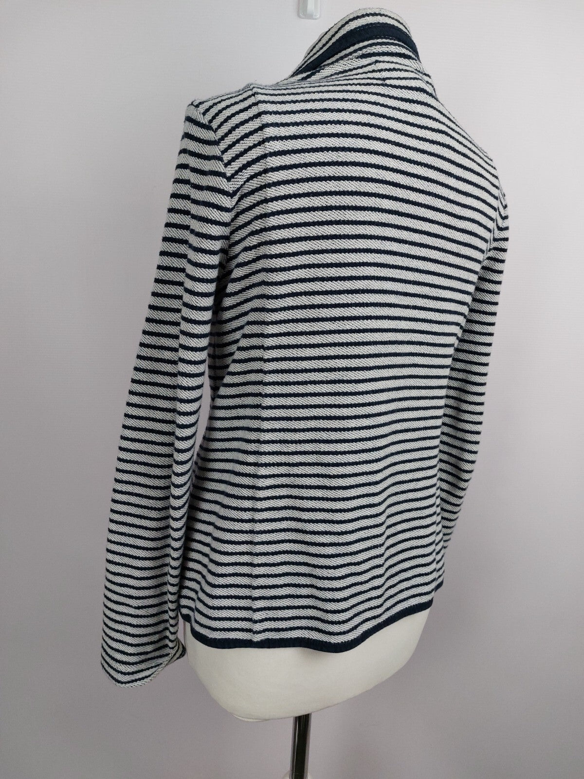 EK4494 Damen Blazer von Lands`end, blau-weiß, Gr.S4