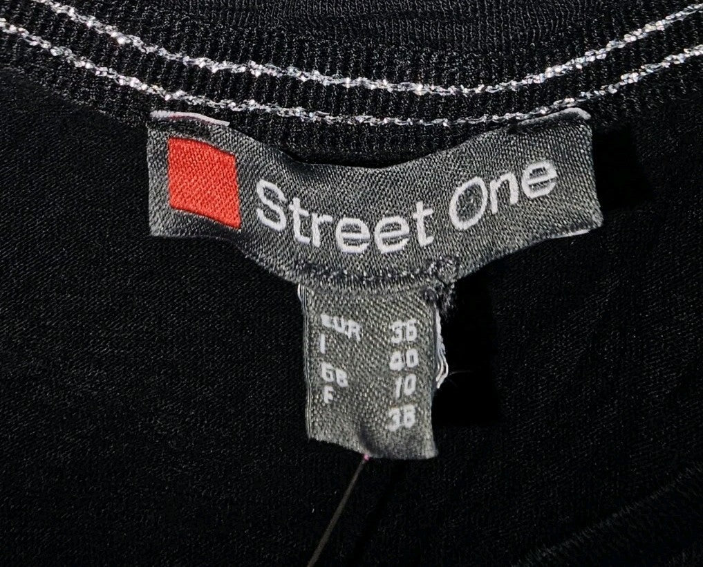 EK8102 Damen Langarmshirt von Street One, schwarz, Gr.361