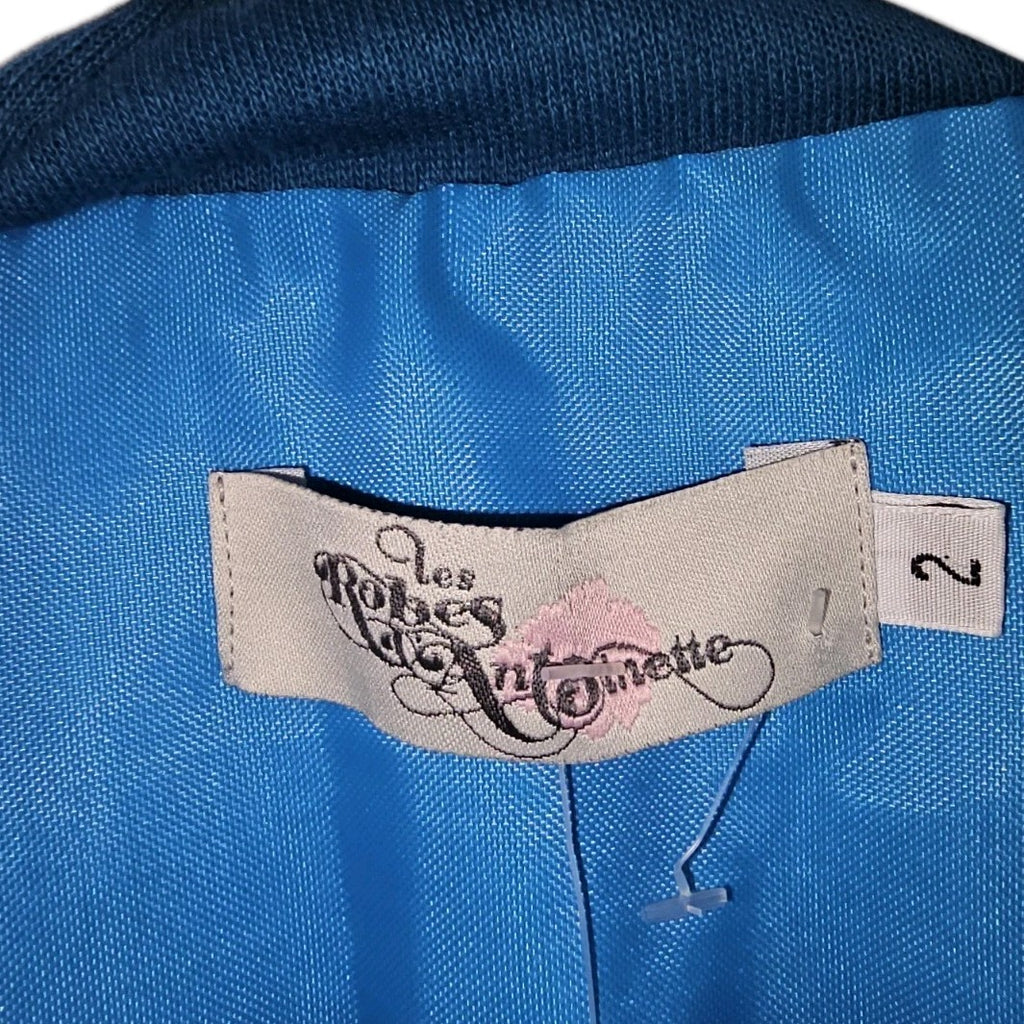 EK11318 Damen Jacke von Les Robes Ant Ginette, Blau, Gr. 442