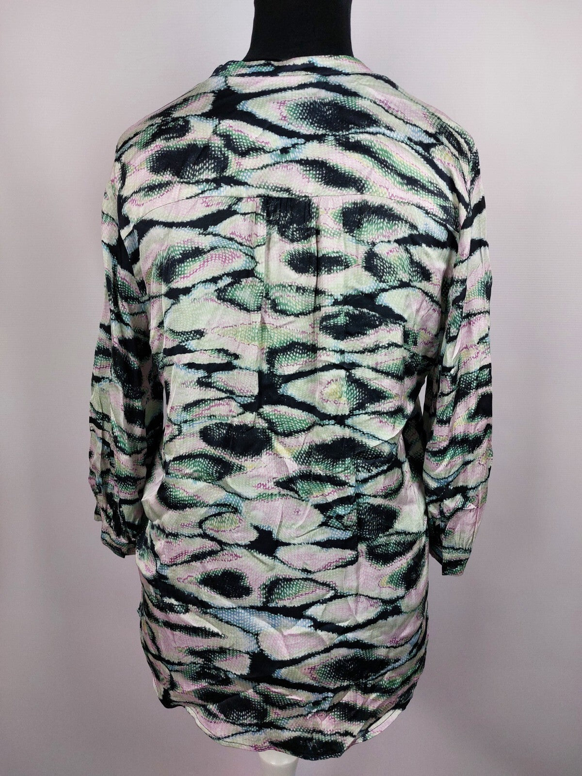 EK1414 Damen Blusee von Esprit, grün-schwarz-pink, Gr.XL4